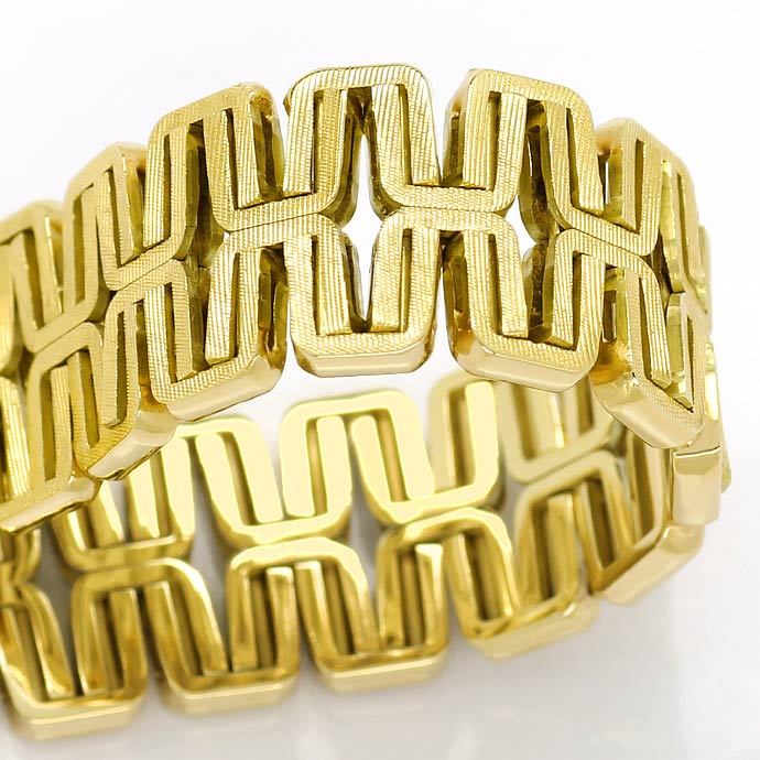 Foto 2 - Massives Design-Armband im Fantasie Muster 585 Gelbgold, K2725