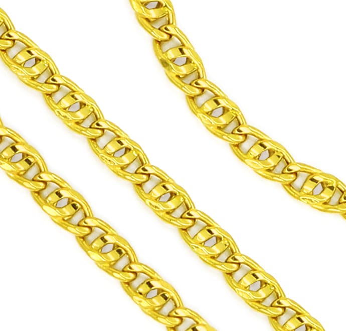 Foto 2 - Pfauenauge Goldkette 60cm lang in 18K Gelbgold, K3343