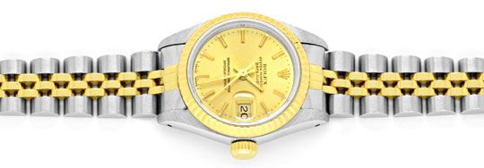 Foto 1 - Rolex Lady Datejust, Rolex Damen-Armband-Uhr Stahl-Gold, U1406